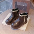 thumbnail image 1 of Fall Girls' Boots Children's British Style Short Boots Fashionable For Middle And Older Children niños niñas zapatos, 1 of 8