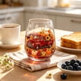 thumbnail image 1 of Fall Glassware Stemless Glasses with 2D Print Pumpkin Maple Leaves Drinking Glasses for Halloween Parties, Thanksgiving Party Home Kitchen Decorations Gifts, 1 of 6
