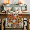 thumbnail image 1 of Fall Gnome Pumpkin Table Runner, Autumn Thanksgiving Kitchen Dining Table Decoration for Home Party Decor 13x60 Inches, 1 of 9
