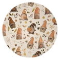 thumbnail image 1 of Fall Gnomes with Autumn Leaves Pattern Round Blanket,Comfortable Soft Flannel Throw Blanket,All Season,Warm Lightweight Blankets for Sofa Bed Couch Living Room Chair 47"x47", 1 of 5