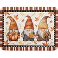 thumbnail image 1 of Fall Gnomes Dish Drying Mat For Kitchen Counter, Autumn Thanksgiving Pumpkin Maple Leaves Absorbent Reversible Dishes Draining Rack Pad for Countertop Decor, es Gnome, 1 of 7