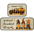 thumbnail image 1 of Fall Gnomes Kitchen Rugs Happy Fall Entrance Door Mat Pumpkin Truck Non Slip Kitchen Rug Anti Fatigue Mats for Kitchen Floor Waterproof Washable Rug Runner for Kitchen Laundry17x24+17x48inch, 1 of 6