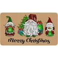 thumbnail image 1 of Fall Gnomes Kitchen Rugs and Mats Anti Fatigue, Buffalo Plaid Pumpkins Kitchen Mat Set of 2 Piece, Home Sweet Home Seasonal Thanksgiving Holiday Low-Profile Floor Rug 17"X47"+17"X30", 1 of 6