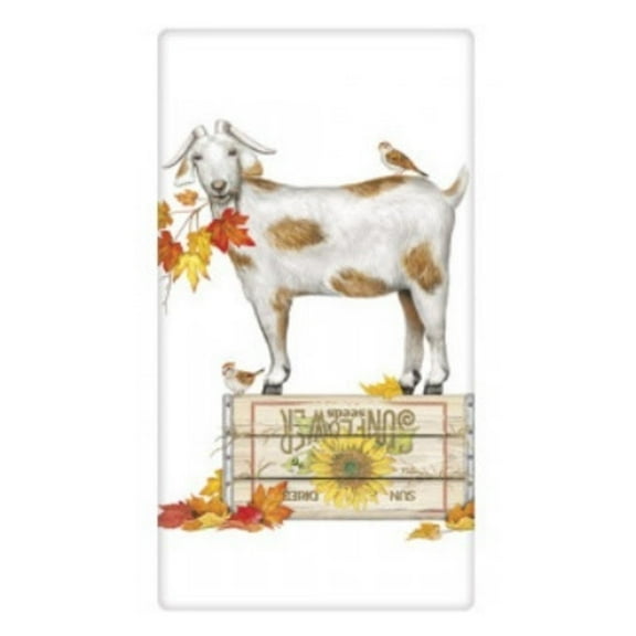 Fall Goat Crate Flour Sack Towel