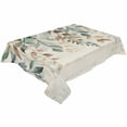 thumbnail image 1 of Fall Green Eucalyptus Rectangle Tablecloths 54x87,Retro Thanksgiving Autumn Leaves Table Cloth Table Cover Indoor/Outdoor Tabletop Decor for Wedding Holiday Party Dinner Baby Shower, 1 of 7
