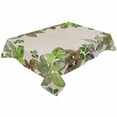thumbnail image 1 of Fall Green Grey Leaves Rectangle Tablecloths 54x87,Country Farmhouse Eucalyptus Plant Table Cloth Table Cover Indoor/Outdoor Tabletop Decor for Wedding Holiday Party Dinner Baby Shower, 1 of 7