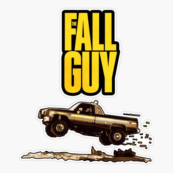 Fall Guy Action Inspired Design Sticker