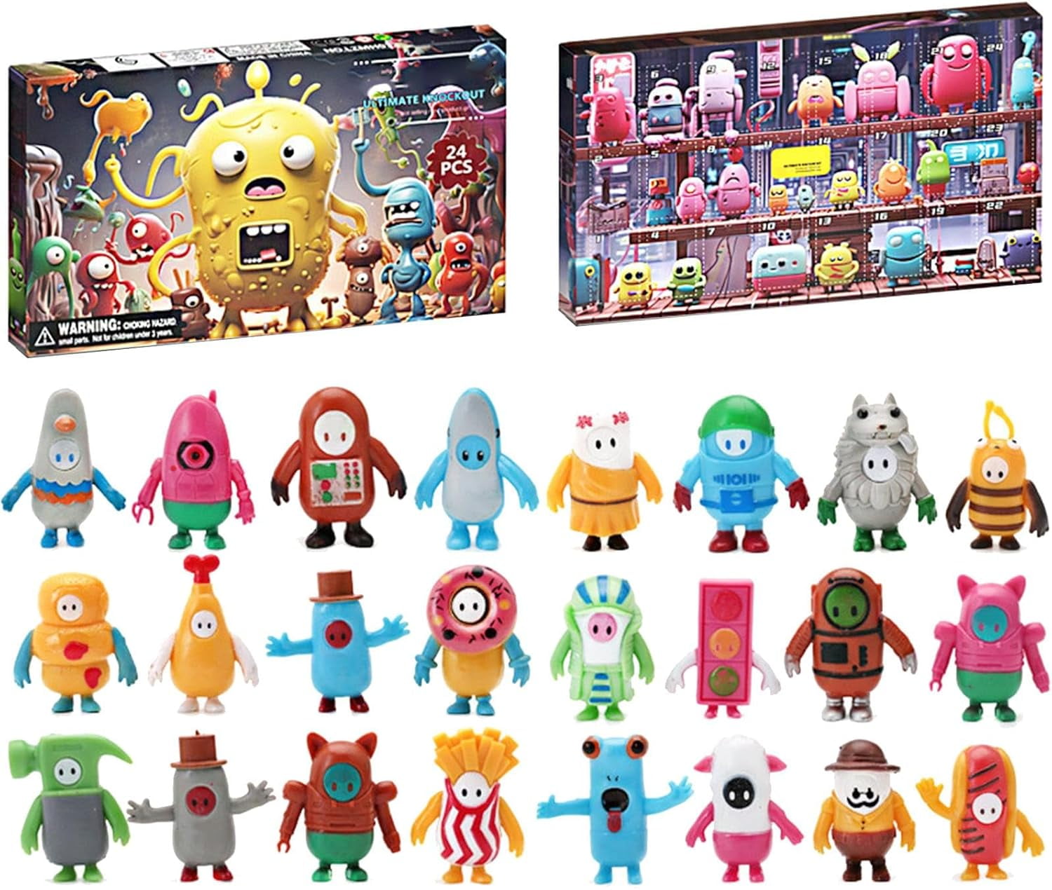 Fall Guy Figures Advent Calendar 202424 Days Countdown with Candy