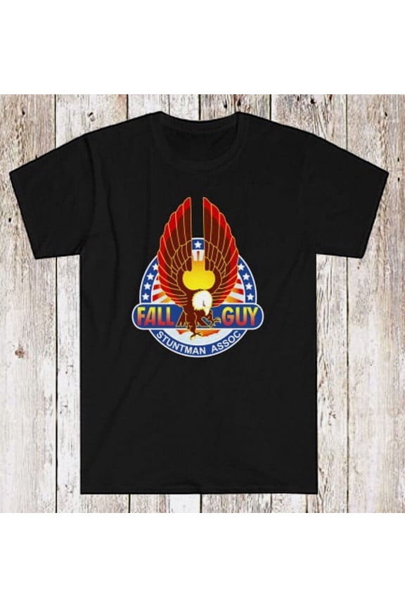 Fall Guy Stuntman Assoc Logo Men's Black T-Shirt Size