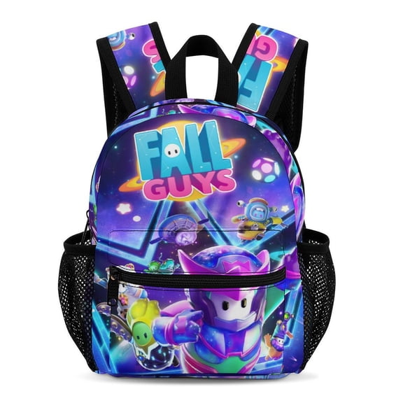 Fall Guys Backpack 13 Inch Bookbag Casual Daypack Travel Backpacks for Work Hiking Camping