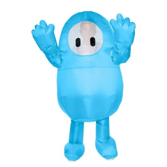 Fall Guys Blue Inflatable Child Costume | One Size Fits Up To 14