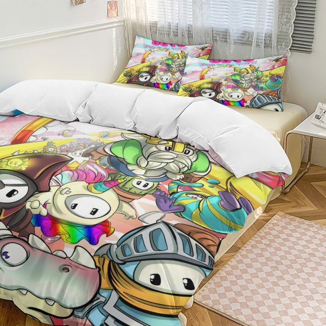 Fall Guys Cartoon Bedding Sets Ultra Soft SkinFriendly Duvet Cover 3