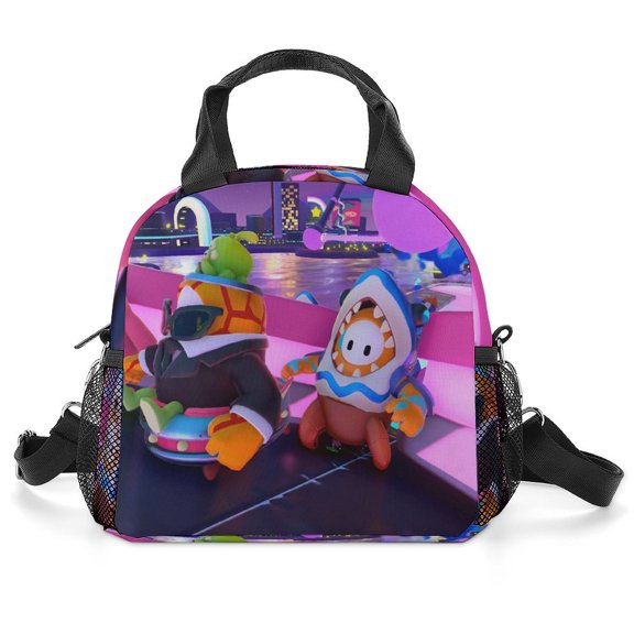 Fall Guys Lunch Bag Insulated, Lunch Box Bag Reusable Lunch Tote Bag, Lunch Box Container Bag Insulated for Work, Office, Travel, Picnic