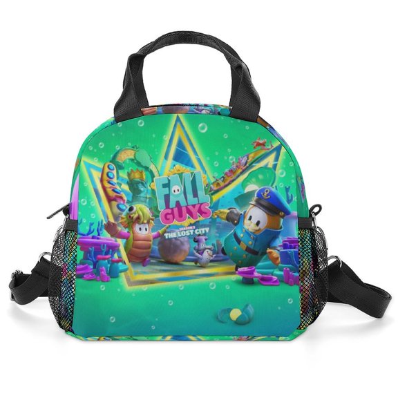 Fall Guys Lunch Bag Insulated, Lunch Box Bag Reusable Lunch Tote Bag, Lunch Box Container Bag Insulated for Work, Office, Travel, Picnic