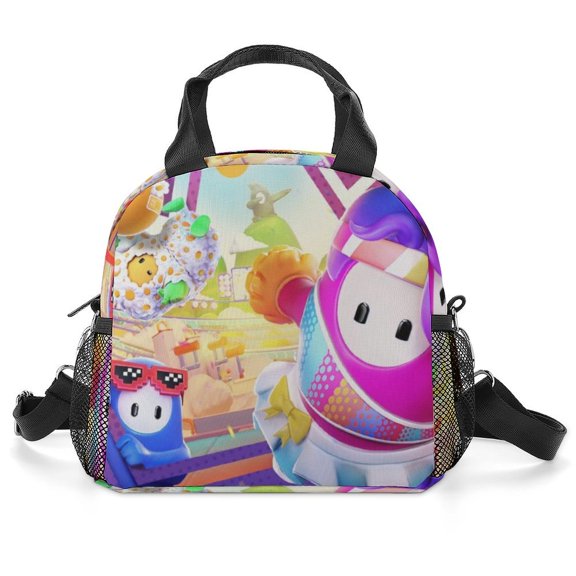 Fall Guys Lunch Bag Insulated, Lunch Box Bag Reusable Lunch Tote Bag, Lunch Box Container Bag Insulated for Work, Office, Travel, Picnic