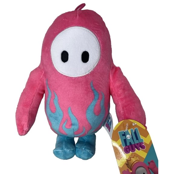 Fall Guys Plush Toy 8 inch Hotrod Flames Bubblegum Video Game