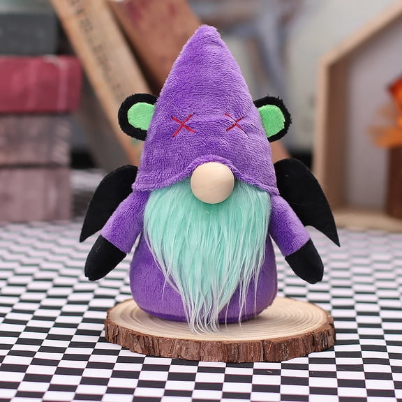 Fall Halloween Decor, Halloween Plush, Halloween Shelf Decor, Scandinavian Decor, Faceless Bat Themed Plush with Soft Fuzzy Fabric, Freestanding Design Perfect for Bedroom, Living