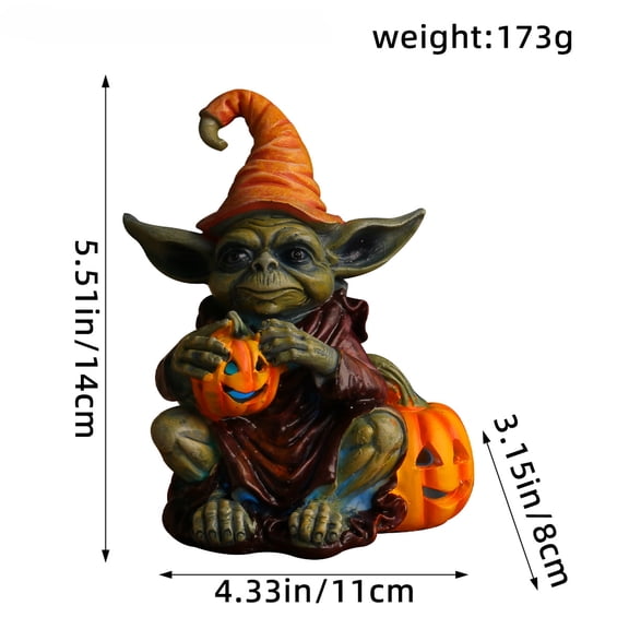 Fall Halloween Fall Halloween Pumpkin Lantern Elf Glowing Goblin Doll Decorations Handmade Gnomes Elf for Fall Halloween Decor Gift - Fall Halloween Party Home Gnomes Decor - Halloween Gift