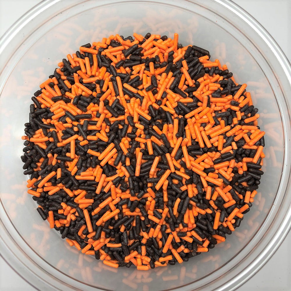 Fall Halloween Mix Sprinkles Jimmies Bakery Topping 6 pounds orange brown