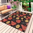 thumbnail image 1 of Fall Halloween Outdoor Rug for Patio/Deck/Porch, Non-Slip Large Area Rug 5 x 8 Ft, Pumpkin Spiderwebs Thanksgiving Farmhouse Indoor Outdoor Rugs Washable Area Rugs, Camping Rug Carpet Runner, 1 of 8
