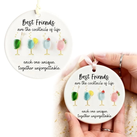 Fall Hanging Decor-Hanging Wall Art,Friends Acrylic Ornament 2D Quote Keepsake Christmas Tree Decoration & For Holiday Home Decor