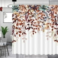 thumbnail image 1 of Fall Hanging Leaves Waterproof Shower Curtain Watercolor Autumn Thanksgiving Bathroom Bathtubs Decor Washable Durable Polyester Fabric Bathroom Curtains 54"W x 78"L (Pack of 1), 1 of 5