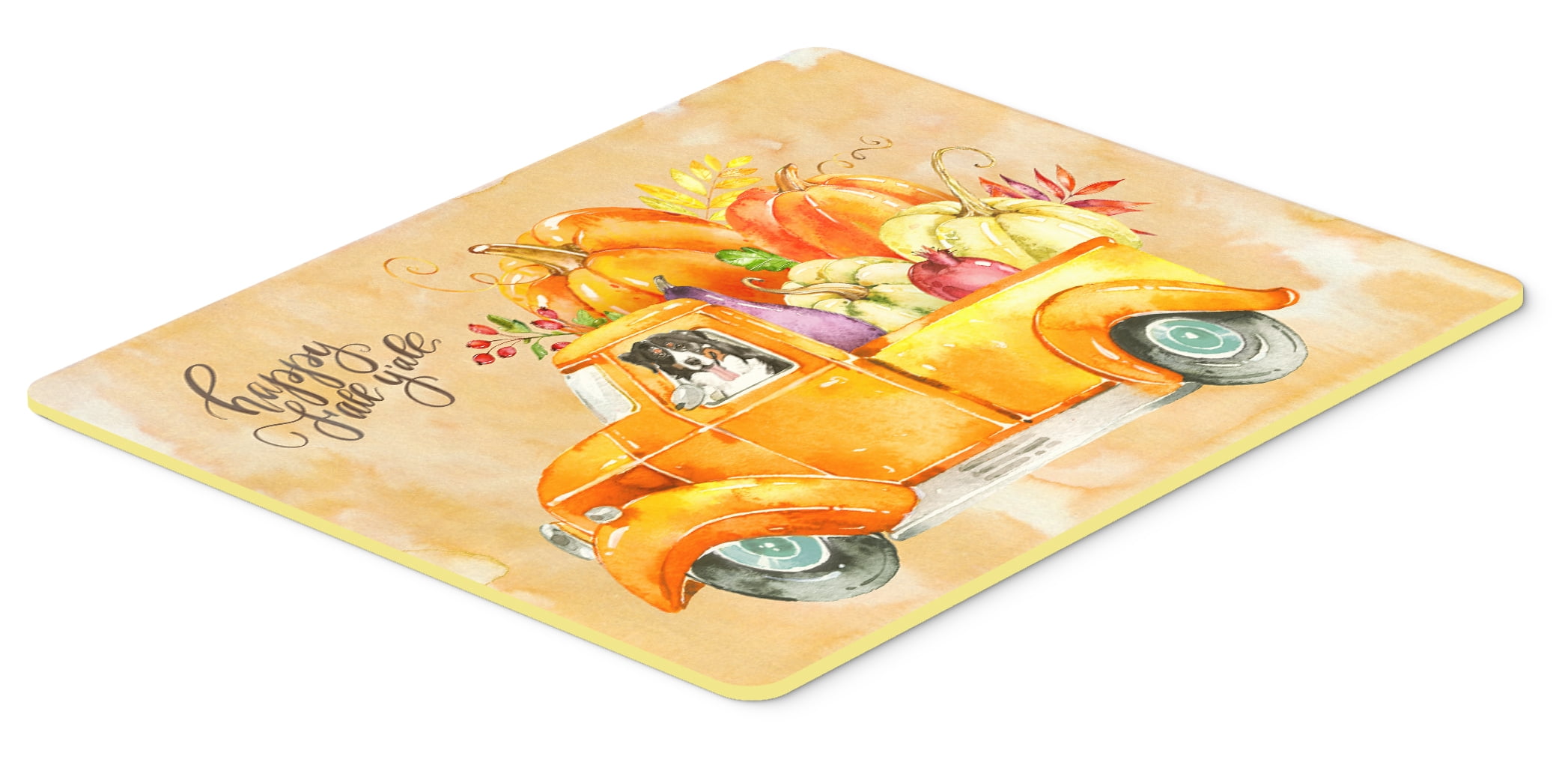 Fall Harvest Bernese Mountain Dog Kitchen or Bath Mat 24x36