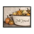 thumbnail image 1 of Fall Harvest Bowl Gourds Pumpkins Arrangement Still Life Botanical & Floral Graphic Art Framed Art Print Wall Art, 1 of 5
