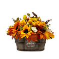 thumbnail image 1 of Fall Harvest Centerpiece in Wooden Basket, 1 of 8