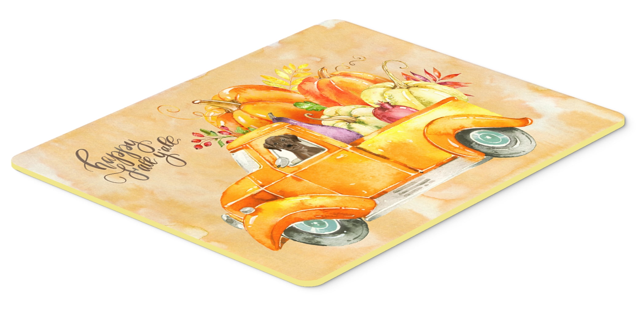 Fall Harvest Chocolate Labrador Retriever Kitchen or Bath Mat 24x36