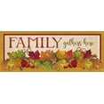 thumbnail image 1 of Fall Harvest Family Gathers Here Sign Poster Print by Tara Reed (10 x 20), 1 of 1