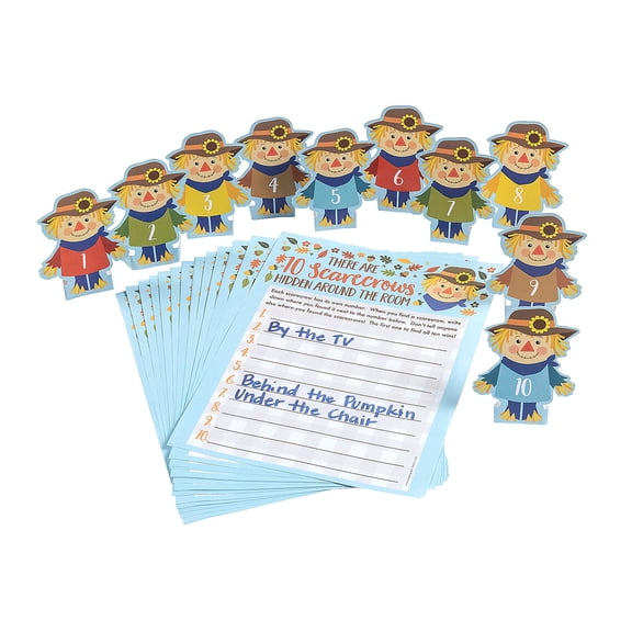 Fall Harvest Find the Scarecrow Hide & Seek Game for 24