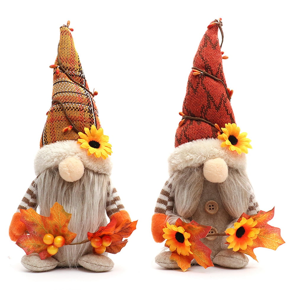 Fall Harvest Gnomes Decor for Home with Sunflowers, Fall Table Decor ...