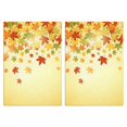 thumbnail image 1 of Fall Harvest Kitchen Towel Set of 2 - Printed Maple Leaves Dish Towels, Absorbent for Drying Decor, 1 of 3