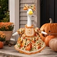 thumbnail image 1 of Fall Harvest Porch Goose Outfit, Rustic Thanksgiving Autumn Costume Kit, Country‑style Seasonal Dress Accessories Suitable for 23 Inch Large Porch Goose Statue, Three styles to choose, 1 of 8