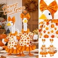 thumbnail image 1 of Fall Harvest Porch Goose Outfit,Thanksgiving Fall Decor Dress With Bow Headband,Porch Goose Fall Outfit Fits 23 Inch Porch Goose Statue Yard Decor, 1 of 5