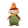 thumbnail image 1 of Fall Harvest Scarecrow Sitting Plush Doll 1 Piece Decorative Figurine with Sunflower Decor for Halloween Autumn Thanksgiving Indoor Home Table Shelf Porch Holiday Decoration Gift, 1 of 7