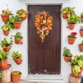thumbnail image 1 of Fall Harvest Swag Artificial Wall Swags with Bow Pine Cone Maple Leaves Autumn Fall Thanksgiving Swag Artificial Teardrop Artificial Berry Swag for Thanksgiving Halloween Home Decor, 1 of 9