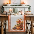 thumbnail image 1 of Fall Harvest Table Runner, Autumn Thanksgiving Kitchen Dining Table Decoration for Home Party Decor 13x108 Inches, 1 of 9