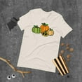 thumbnail image 1 of Fall Harvest Tee Pumpkin Sunflower Botanical Design T Shirt Tees Casual Comfort Tops Soft Cotton White S-5XL, 1 of 5