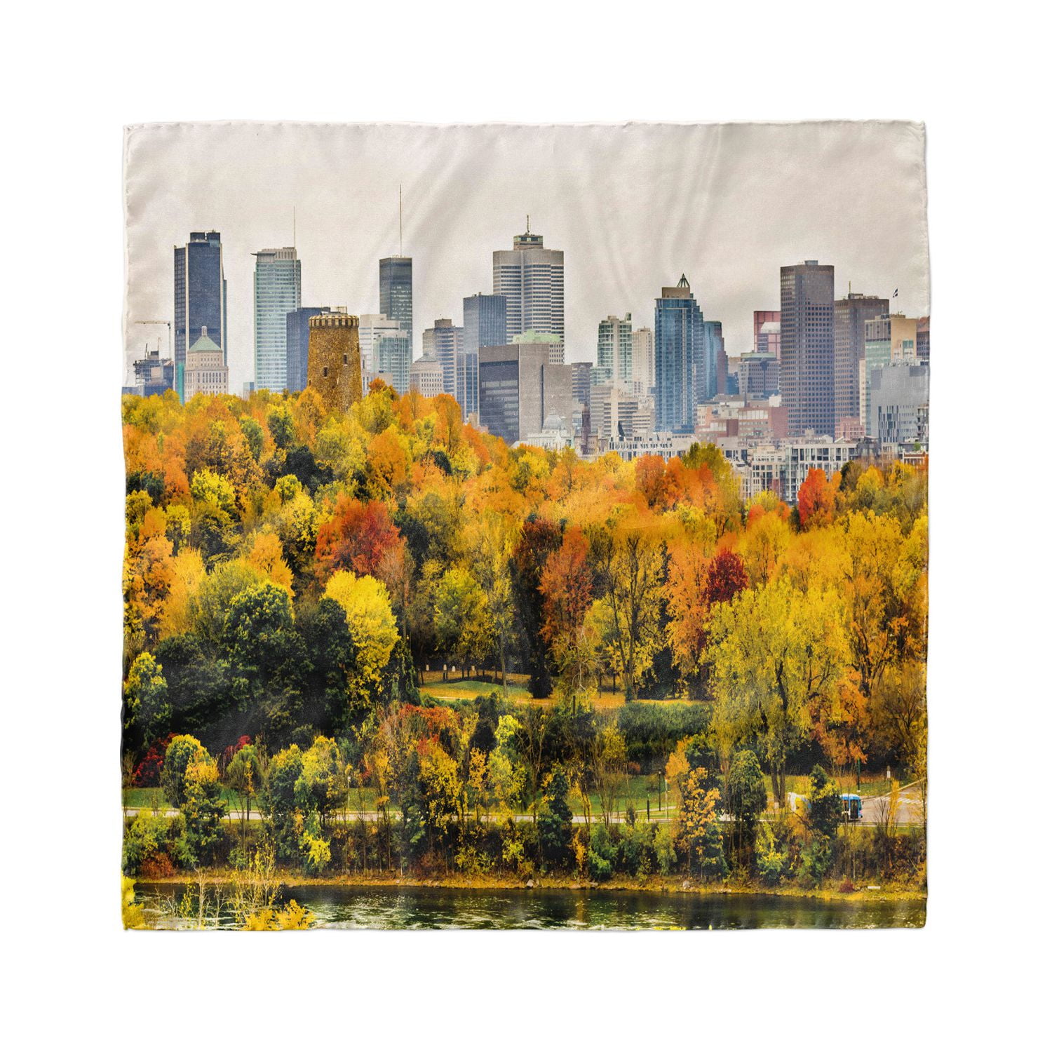 Fall Head Scarf, Montreal in Autumn Season, Head Wrap, 3 Sizes, by  Ambesonne - Walmart.com