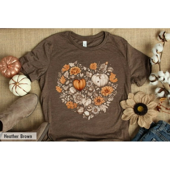 Fall Heart Shirt, Fall Pumpkin Shirt, Pumpkin Spice Tshirt, Family Thanksgiving Shirt, Teacher Fall Shirt, Pumpkin Spice Tee, Autumn Tee