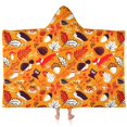 thumbnail image 1 of Fall Hedgehog Leaves Hooded Bath Towel，60"x35" for Ages 3 To 12 Kids, Quick Dry Lightweight Soft Microfiber Hood Beach Towel Cover Up for Kids, 1 of 7