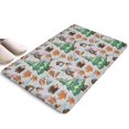 thumbnail image 1 of Fall Hedgehog Pattern Flannel Non Slip Door Rugs,Washable Door Mats Indoor,Decorative Door Mats,Dirt-Resistant and Absorbent Doormat for Entrance,Bedroom,Kitchen,Bathroom,23.5x16in(60x40cm), 1 of 5