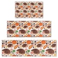 thumbnail image 1 of Fall Hedgehog Pumpkin Kitchen Rugs Sets Of 3,Kitchen Runner Rugs Non Skid Washable,Decorative Kitchen Floor Mats for Kitchen,Sink,Laundry,17"x30"+ 17"x47" + 17"x59", 1 of 6