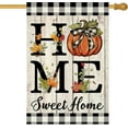 thumbnail image 1 of Fall House Flag, Flags 28x40 Inch Double Sided Pumpkins Home Sweet Home Flag Burlap Flag Home Decor for Yard Lawn Patio Outdoor, 1 of 6