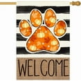 thumbnail image 1 of Fall House Flags 28x40 Double Sided for Outside,Dog Cat Paw Print Welcome Autumn Thanksgiving Pumpkin Harvest Holiday Seasonal Cute Decoration for Yard Outdoor Large Lawn Flag, 1 of 6