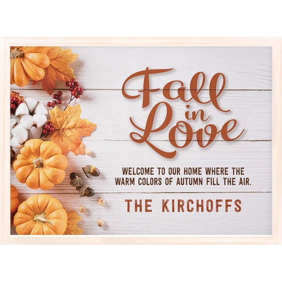 Fall In Love | Personalized Thanksgiving, Autumn Print, Wall Decor