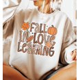 thumbnail image 1 of Fall In Love With Learning Sweatshirt: Retro Autumn Teacher Shirt SWEATSHIRT All Size S-5XL, 1 of 5