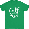 thumbnail image 1 of Fall Is In The Air T-Shirt Funny Thanksgiving Fall Humor Holiday Text Tee - Green, 5XL, 1 of 1